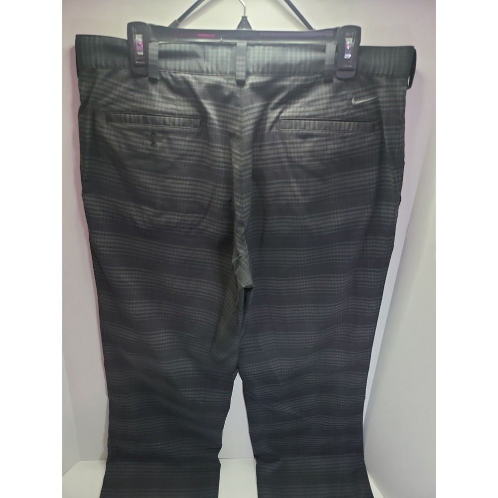 Nike Golf Tour Performance Dri-Fit Black/Gray Plaid Pants Mens 35x30 - Picture 11 of 15